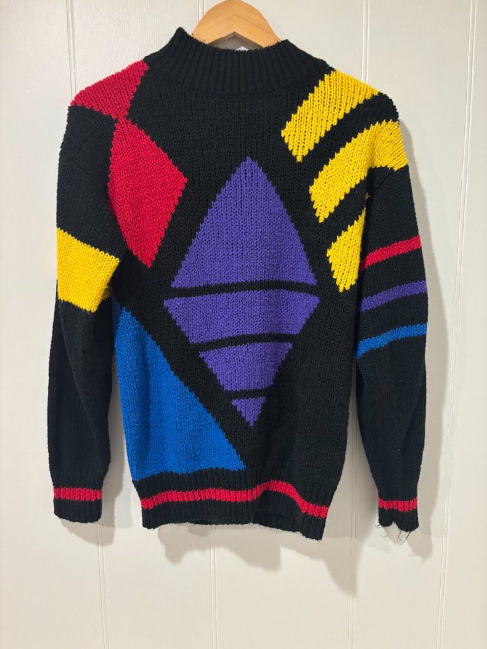 VINTAGE 80s Stich Works Acrylic Sweater - S